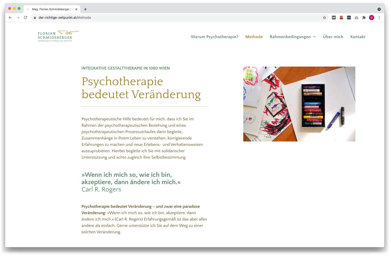 Schriftenkombination auf Website