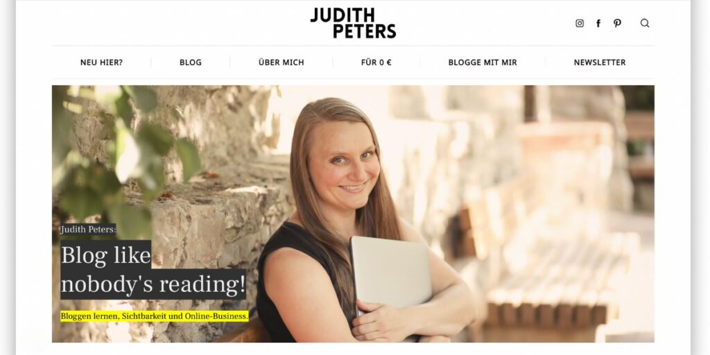 Judith Peters Slogan